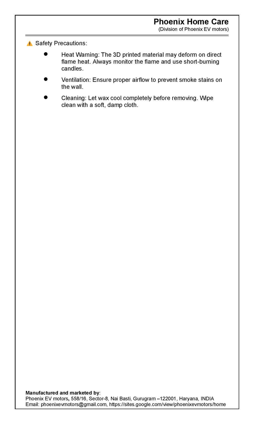 Home Altar Candle Stand – 3D Printed by Phoenix Homecare