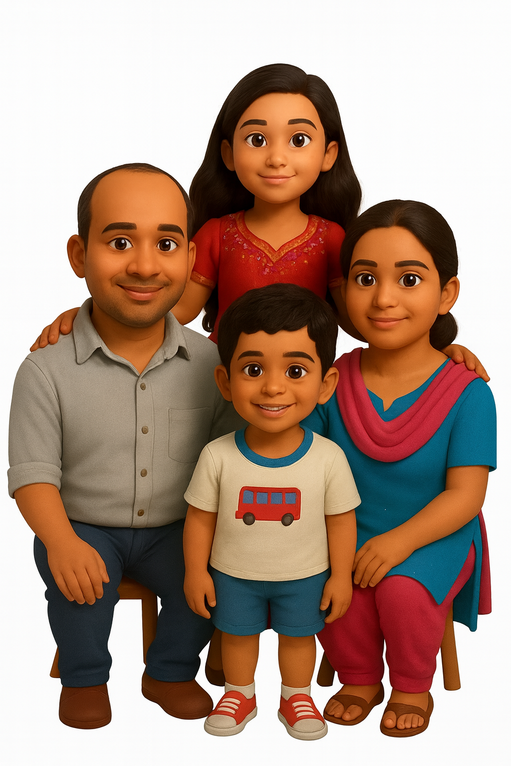 Custom 3D Printed Figurine | Personalized Portrait Sculpture