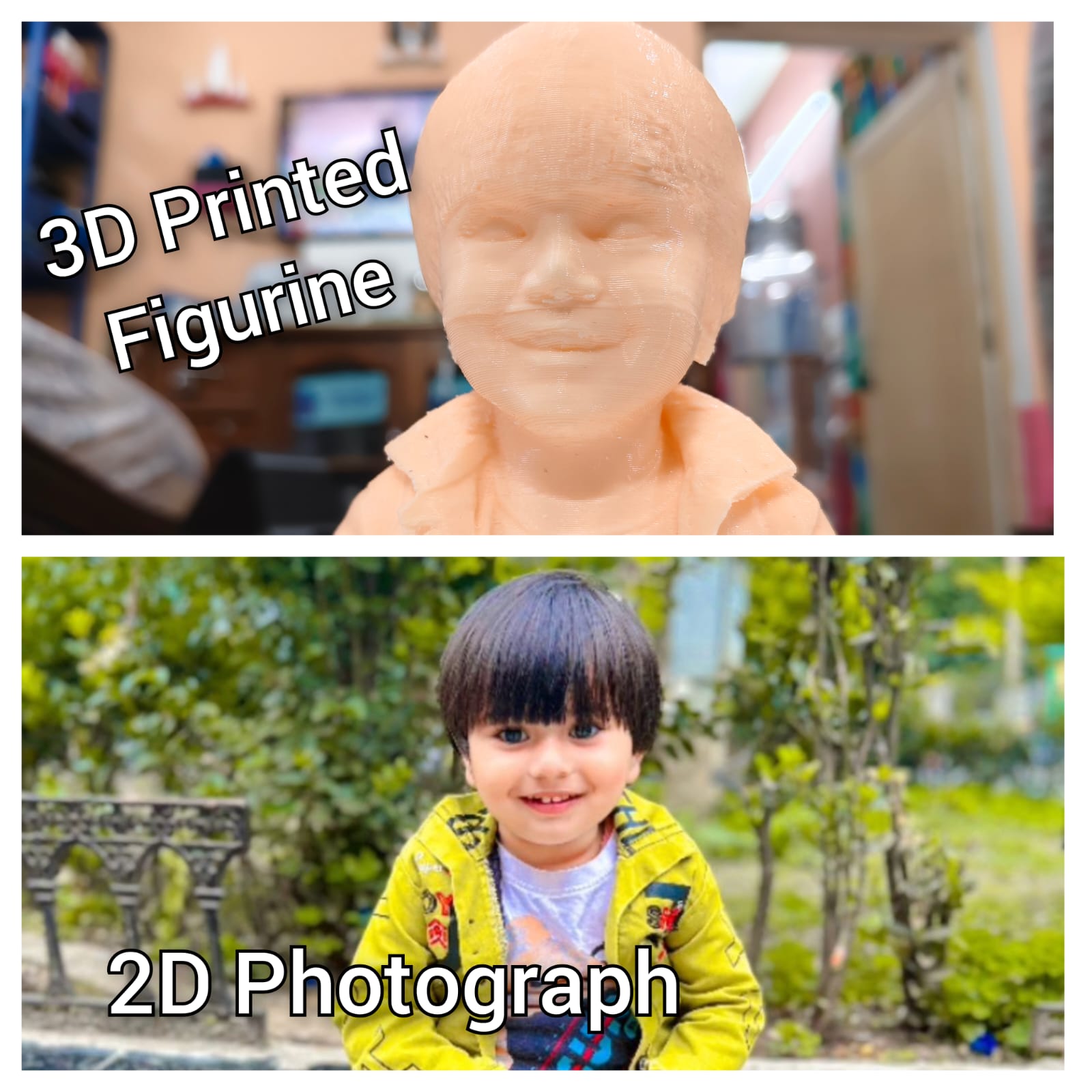 Custom 3D Printed Figurine | Personalized Portrait Sculpture