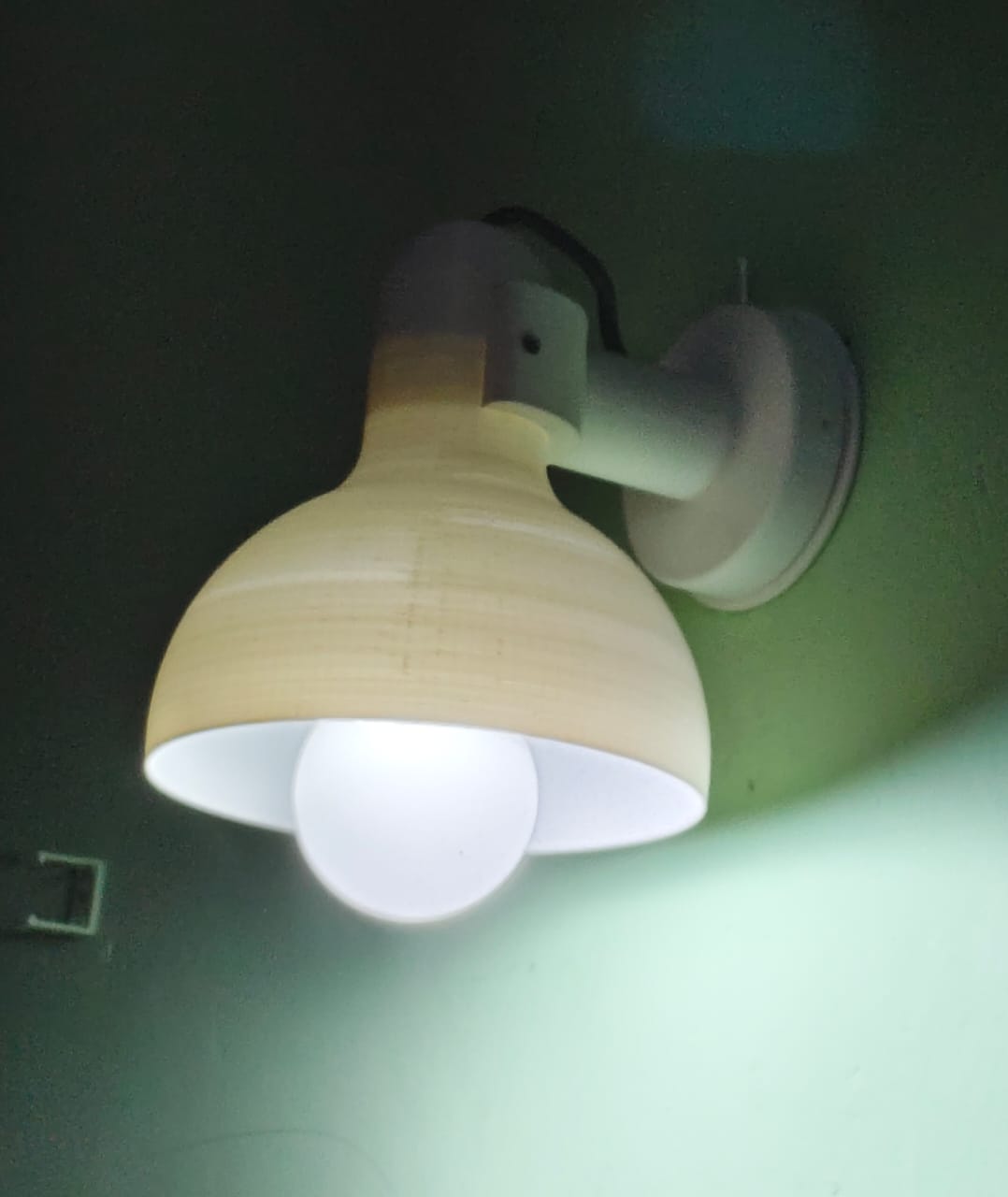 Modern 3D Printed Wall Light Fixture | Minimalist LED Wall Lamp