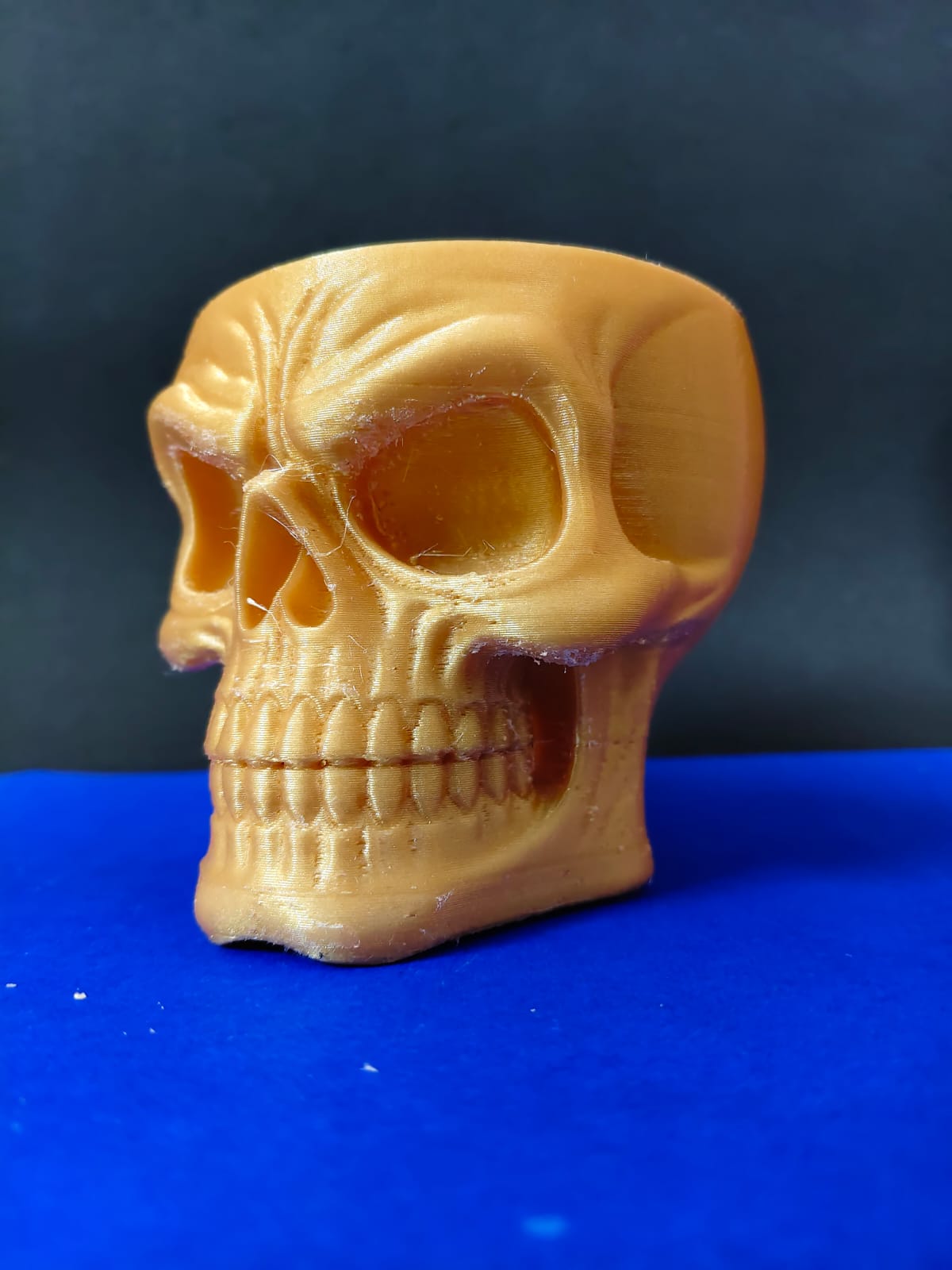 3D Printed Skull Pen Stand | Creative Stationery Holder.