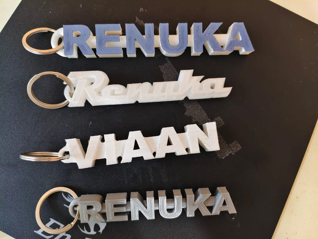 🔑 3D Printed Customized Name Keyring | Personalized Keychain Gift