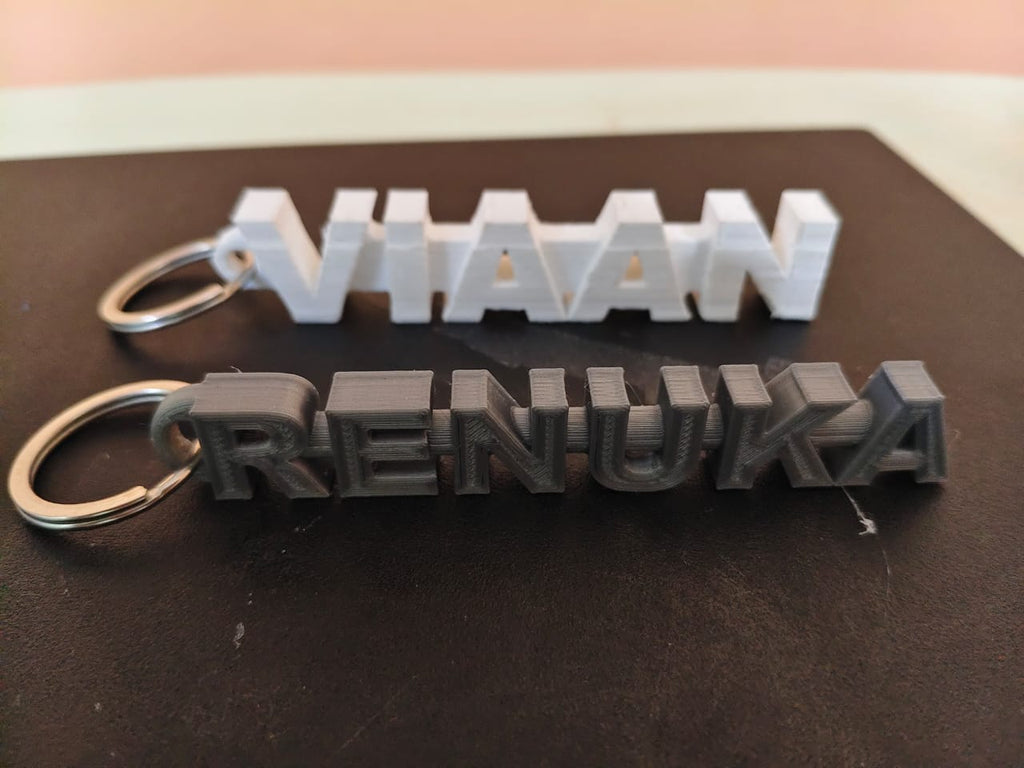 🔑 3D Printed Customized Name Keyring | Personalized Keychain Gift