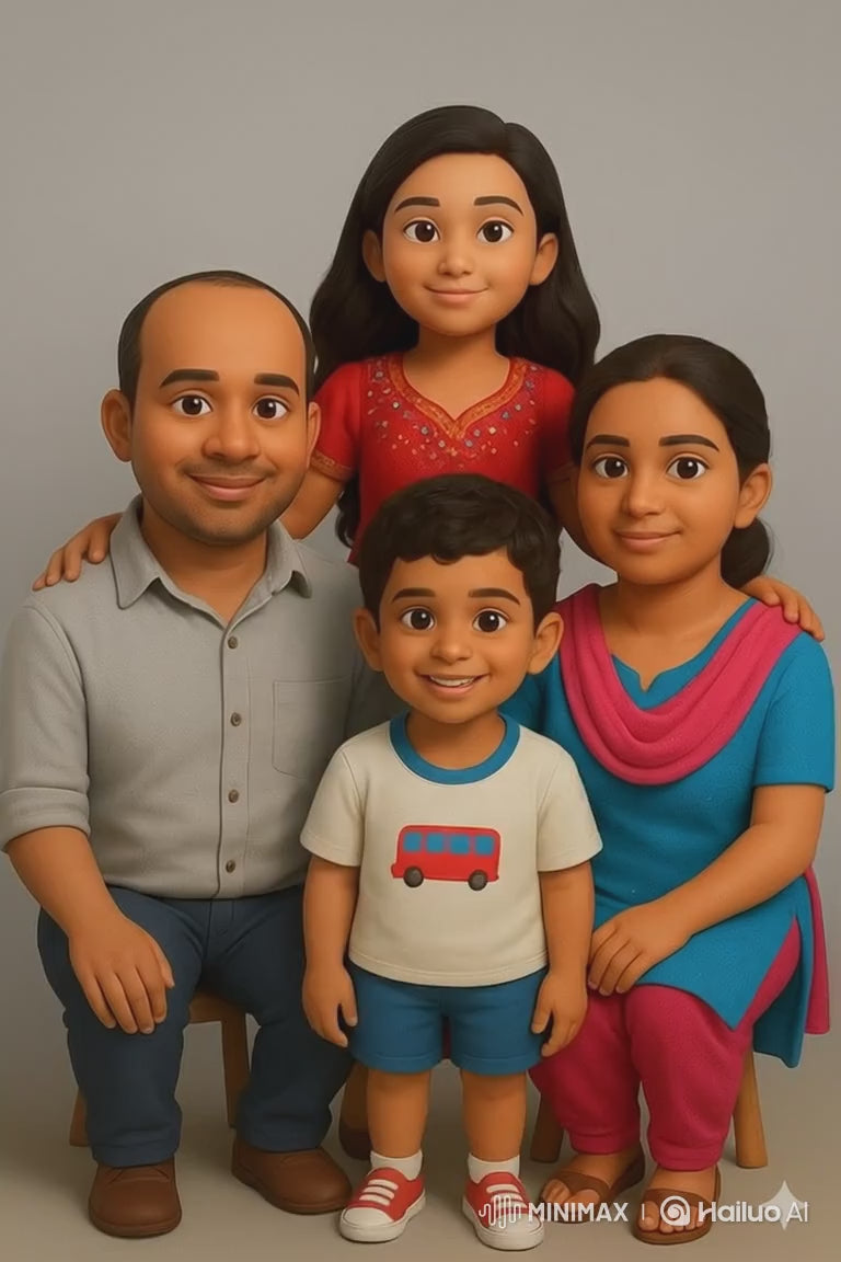 Custom 3D Printed Figurine | Personalized Portrait Sculpture